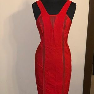 ASOS Red See-through Dress